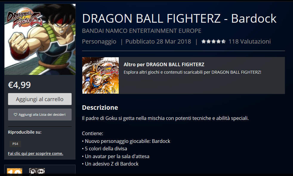 Dragon Ball FighterZ, disponibili i DLC di Broly e Bardack