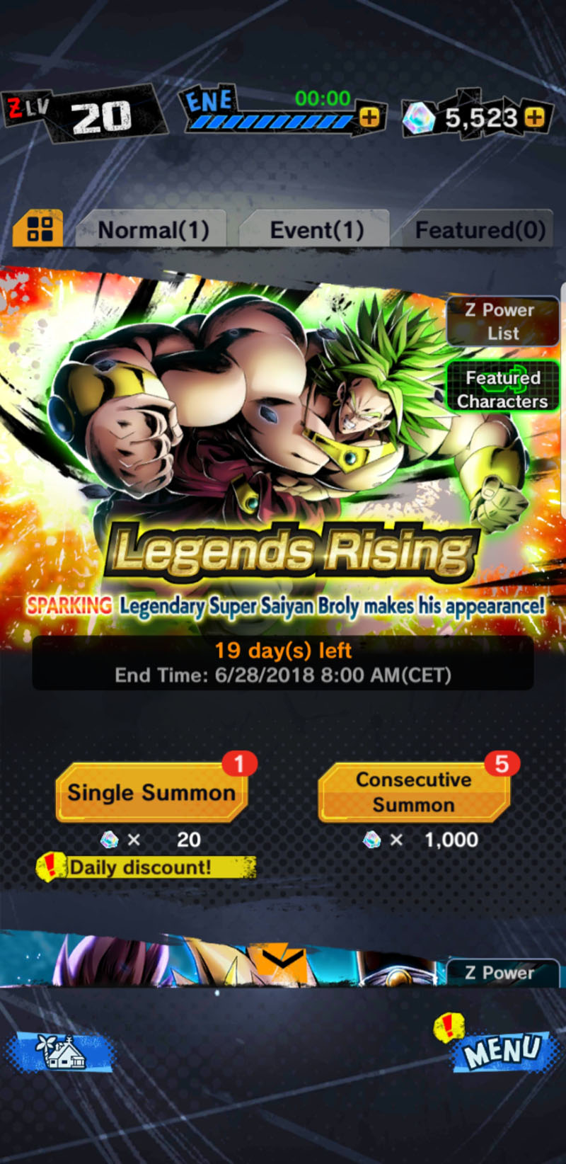 Dragon Ball Legends, arriva Broly Super Saiyan