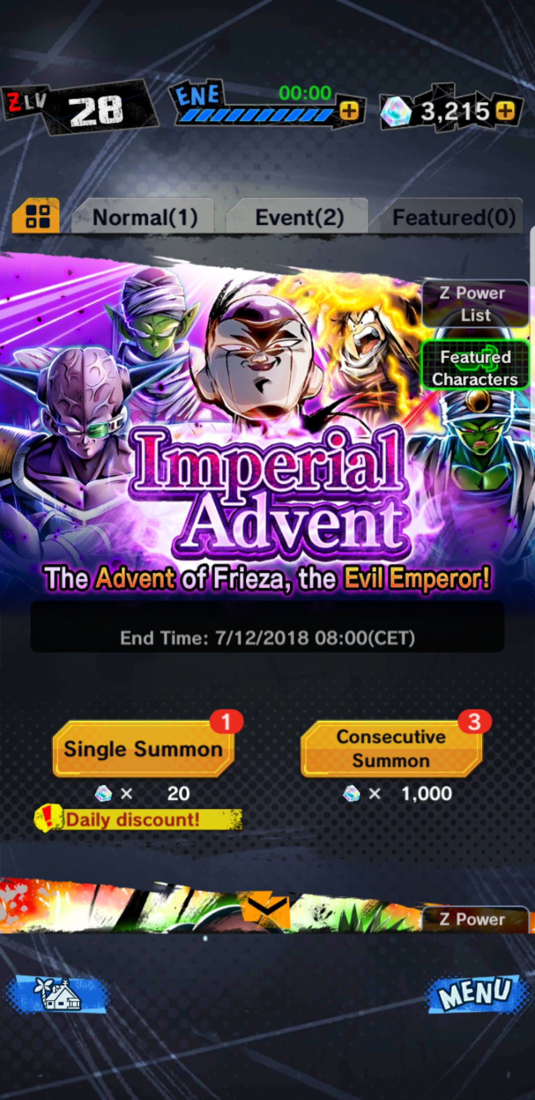 DB Legends, arriva la Summon Imperial Advent