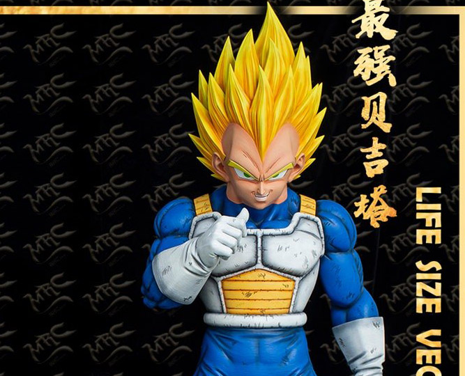 vegeta statue scale real